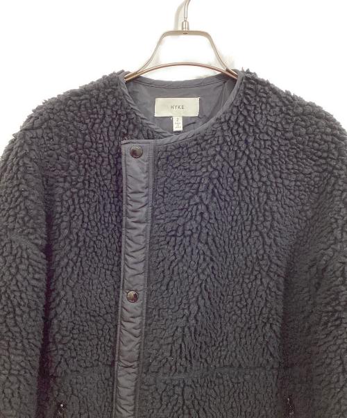 HYKE（ハイク）HYKE (ハイク) FAUX SHEARLING COAT ブラック サイズ:SIZE 2の古着・服飾アイテム