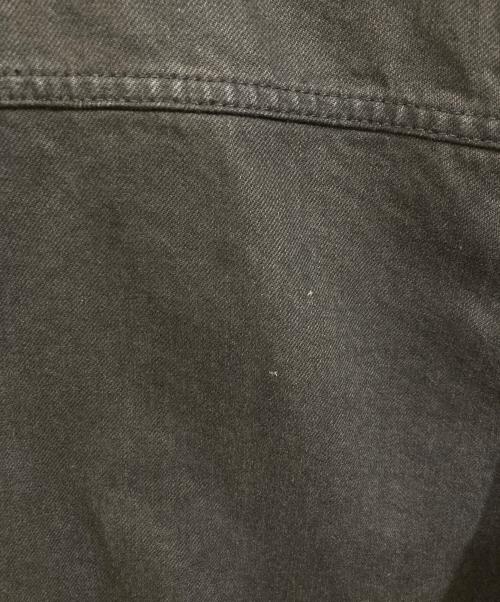 stussy（ステューシー）stussy (ステューシー) Denim Zip Work Jacket OVERDYED ブラック サイズ:Lの古着・服飾アイテム