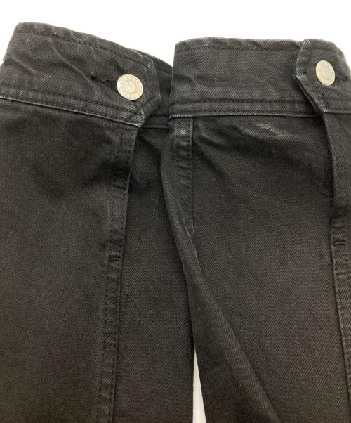 stussy（ステューシー）stussy (ステューシー) Denim Zip Work Jacket OVERDYED ブラック サイズ:Lの古着・服飾アイテム