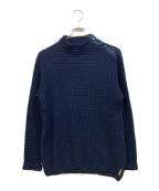 ARMANI JEANSアルマーニジーンズ）の古着「アーカイブワッフルニット」｜ネイビー