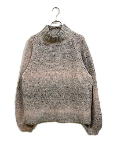 THREE DOTS（スリードッツ）THREE DOTS (スリードッツ) Vintage nep l/s boxy pullover グレー サイズ:Ｓの古着・服飾アイテム