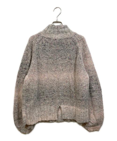 THREE DOTS（スリードッツ）THREE DOTS (スリードッツ) Vintage nep l/s boxy pullover グレー サイズ:Ｓの古着・服飾アイテム