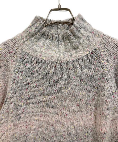 THREE DOTS（スリードッツ）THREE DOTS (スリードッツ) Vintage nep l/s boxy pullover グレー サイズ:Ｓの古着・服飾アイテム