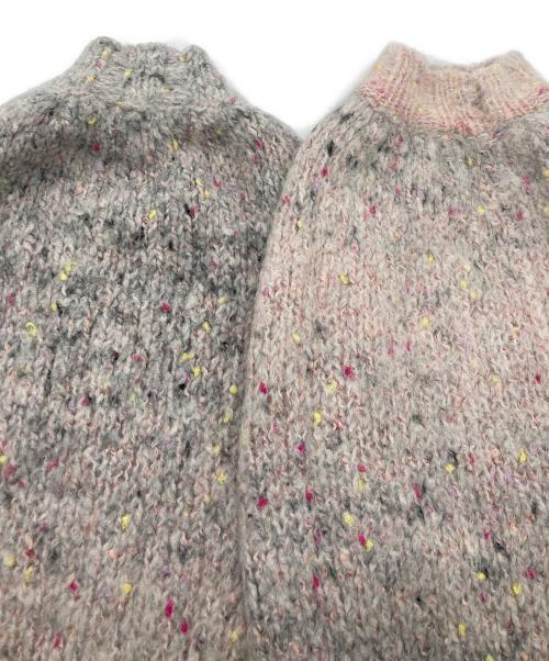 THREE DOTS（スリードッツ）THREE DOTS (スリードッツ) Vintage nep l/s boxy pullover グレー サイズ:Ｓの古着・服飾アイテム