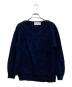 THREE DOTS（スリードッツ）の古着「Fur cashmere l/s v neck pullover」｜ネイビー