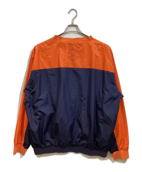 POLO GOLF（ポロ ゴルフ）POLO GOLF (ポロ ゴルフ) プルオーバージャケット オレンジ×ネイビー サイズ:XLの古着・服飾アイテム