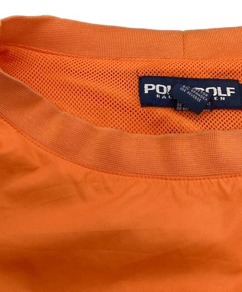 POLO GOLF（ポロ ゴルフ）POLO GOLF (ポロ ゴルフ) プルオーバージャケット オレンジ×ネイビー サイズ:XLの古着・服飾アイテム