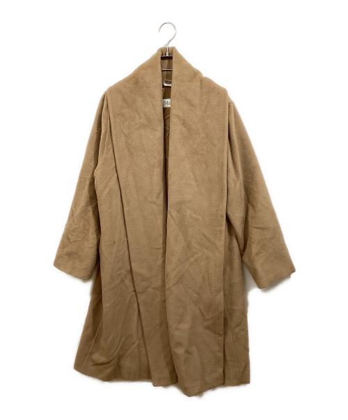 MaxMara（マックスマーラ）MaxMara (マックスマーラ) カシミア混ショルカラーコート ブラウン サイズ:SIZE 40の古着・服飾アイテム