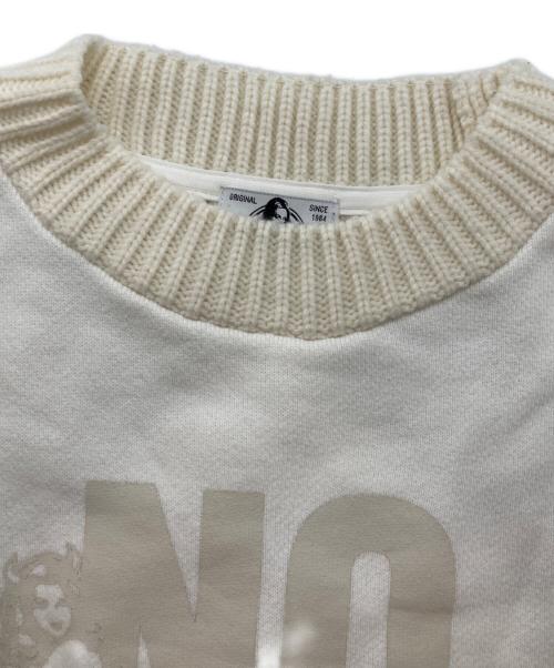 Hysteric Glamour（ヒステリックグラマー）Hysteric Glamour (ヒステリックグラマー) NO FUTURE pt ニットスクラッチ スウェット アイボリー サイズ:FREEの古着・服飾アイテム