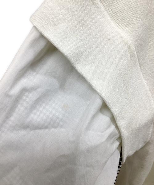 UN3D.（アンスリード）UN3D. (アンスリード) シャツドッキングニットトップス ホワイト サイズ:Freeの古着・服飾アイテム