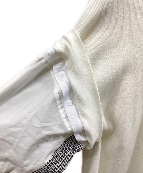 UN3D.（アンスリード）UN3D. (アンスリード) シャツドッキングニットトップス ホワイト サイズ:Freeの古着・服飾アイテム