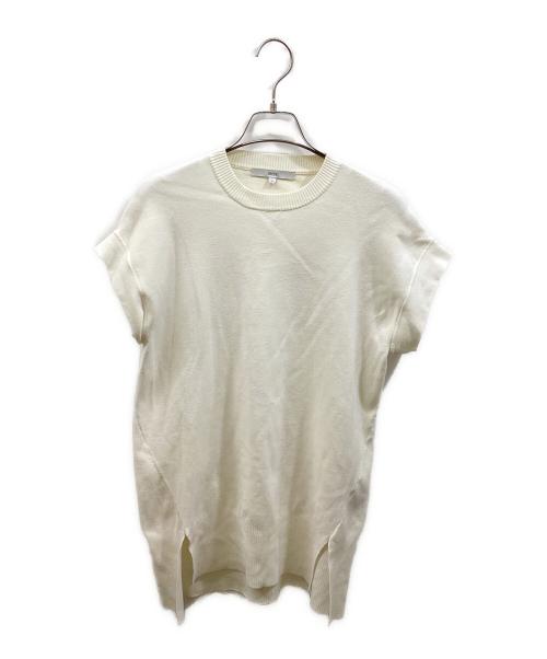 UN3D.（アンスリード）UN3D. (アンスリード) シャツドッキングニットトップス ホワイト サイズ:Freeの古着・服飾アイテム