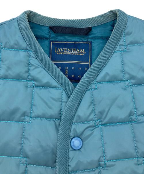 LAVENHAM（ラベンハム）LAVENHAM (ラベンハム) Thornham Cube Quilt Womens ブルー サイズ:Mの古着・服飾アイテム