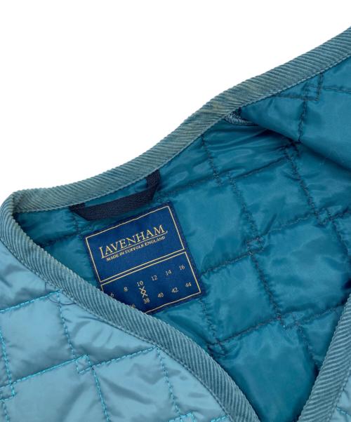 LAVENHAM（ラベンハム）LAVENHAM (ラベンハム) Thornham Cube Quilt Womens ブルー サイズ:Mの古着・服飾アイテム