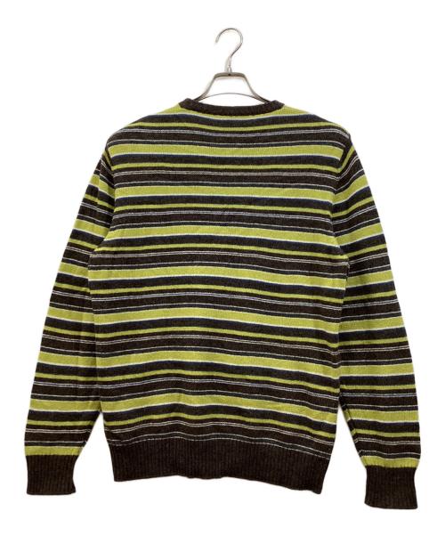 FRED PERRY（フレッドペリー）FRED PERRY (フレッドペリー) ボーダーニット ブラウン サイズ:Lの古着・服飾アイテム