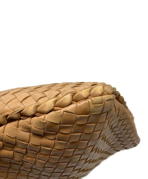 BOTTEGA VENETA（ボッテガベネタ）BOTTEGA VENETA (ボッテガベネタ) イントレチャート ホーボーバッグ ブラウンの古着・服飾アイテム