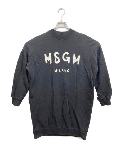 MSGM（エムエスジーエム）MSGM (エムエスジーエム) オーバーサイズスウェット ブラック サイズ:Sの古着・服飾アイテム