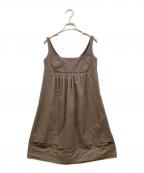 FOXEY NEWYORKフォクシーニューヨーク）の古着「エンパイアワンピース」｜ブラウン