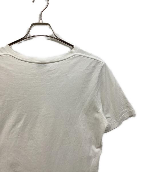 Saint Laurent Paris（サンローランパリ）Saint Laurent Paris (サンローランパリ) フロントロゴTシャツ ホワイト サイズ:Mの古着・服飾アイテム