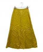 DRIES VAN NOTENドリスヴァンノッテン）の古着「アーカイブキュプラスカート」｜イエロー