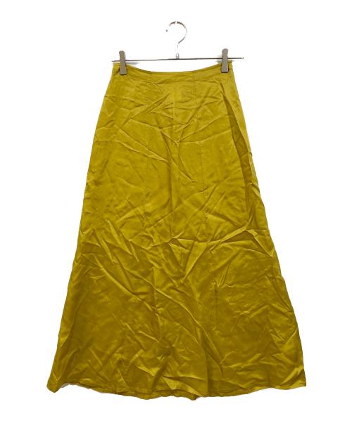 DRIES VAN NOTEN（ドリスヴァンノッテン）DRIES VAN NOTEN (ドリスヴァンノッテン) アーカイブキュプラスカート イエロー サイズ:Sの古着・服飾アイテム