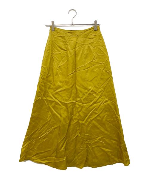 DRIES VAN NOTEN（ドリスヴァンノッテン）DRIES VAN NOTEN (ドリスヴァンノッテン) アーカイブキュプラスカート イエロー サイズ:Sの古着・服飾アイテム