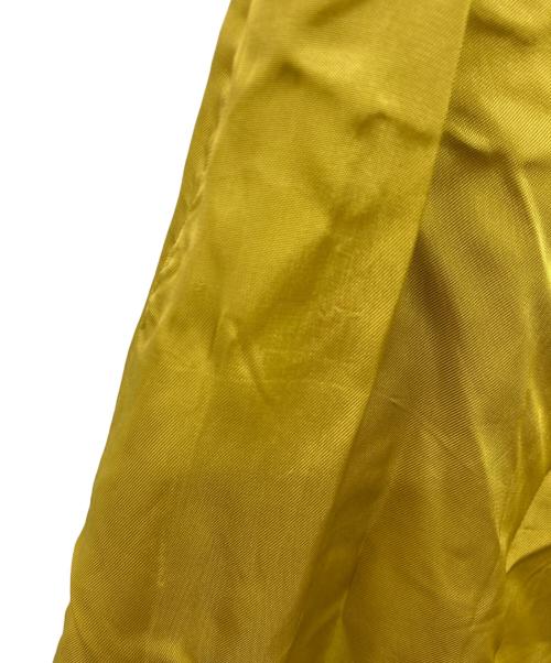 DRIES VAN NOTEN（ドリスヴァンノッテン）DRIES VAN NOTEN (ドリスヴァンノッテン) アーカイブキュプラスカート イエロー サイズ:Sの古着・服飾アイテム