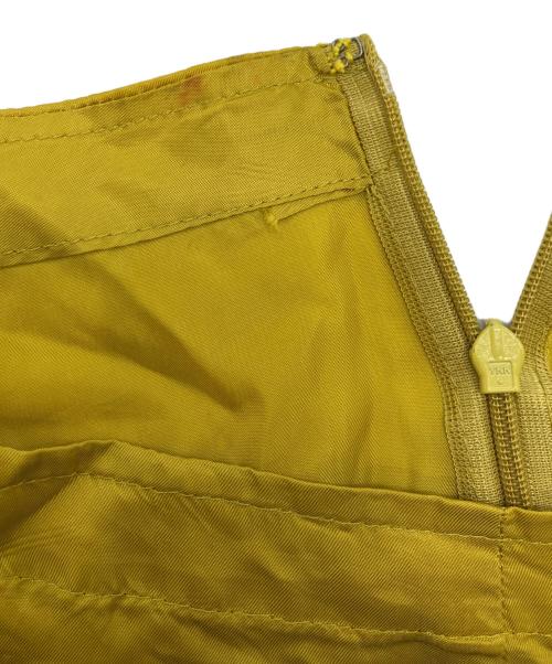 DRIES VAN NOTEN（ドリスヴァンノッテン）DRIES VAN NOTEN (ドリスヴァンノッテン) アーカイブキュプラスカート イエロー サイズ:Sの古着・服飾アイテム