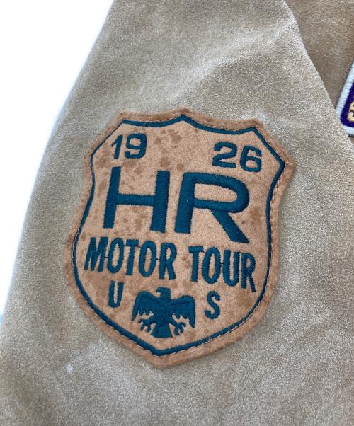 AVIREX（アヴィレックス）AVIREX (アヴィレックス) ワッペンスウェードジャケット ブラウン サイズ:SIZE XLの古着・服飾アイテム