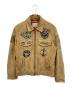 AVIREX（アヴィレックス）の古着「ワッペンスウェードジャケット」｜ブラウン