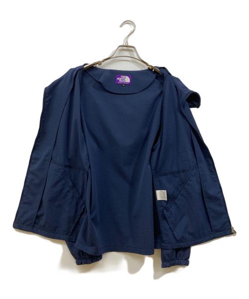 THE NORTHFACE PURPLELABEL（ザ・ノースフェイス パープルレーベル）THE NORTHFACE PURPLELABEL (ザ・ノースフェイス パープルレーベル) シアサッカーマウンテンウインドパーカー ネイビー サイズ:Mの古着・服飾アイテム