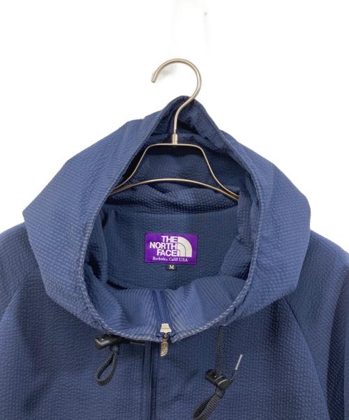 THE NORTHFACE PURPLELABEL（ザ・ノースフェイス パープルレーベル）THE NORTHFACE PURPLELABEL (ザ・ノースフェイス パープルレーベル) シアサッカーマウンテンウインドパーカー ネイビー サイズ:Mの古着・服飾アイテム