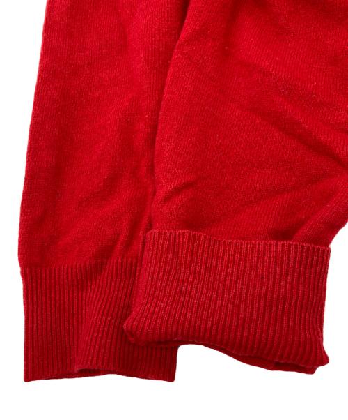 PLAY COMME des GARCONS（プレイコムデギャルソン）PLAY COMME des GARCONS (プレイコムデギャルソン) Vネックニット レッド サイズ:Mの古着・服飾アイテム