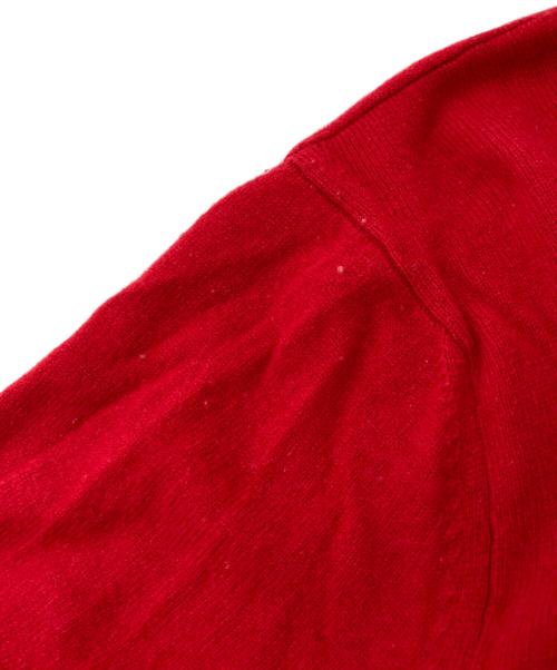 PLAY COMME des GARCONS（プレイコムデギャルソン）PLAY COMME des GARCONS (プレイコムデギャルソン) Vネックニット レッド サイズ:Mの古着・服飾アイテム
