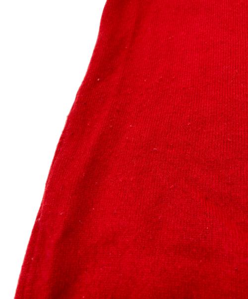 PLAY COMME des GARCONS（プレイコムデギャルソン）PLAY COMME des GARCONS (プレイコムデギャルソン) Vネックニット レッド サイズ:Mの古着・服飾アイテム