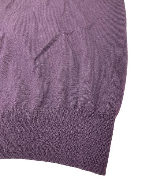 PAUL SMITH（ポールスミス）PAUL SMITH (ポールスミス) ARTIST STRIPE ZIP UP SWEATER パープル サイズ:Lの古着・服飾アイテム