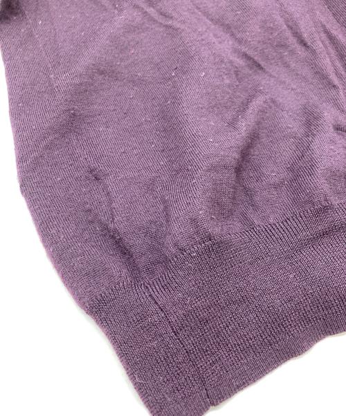 PAUL SMITH（ポールスミス）PAUL SMITH (ポールスミス) ARTIST STRIPE ZIP UP SWEATER パープル サイズ:Lの古着・服飾アイテム