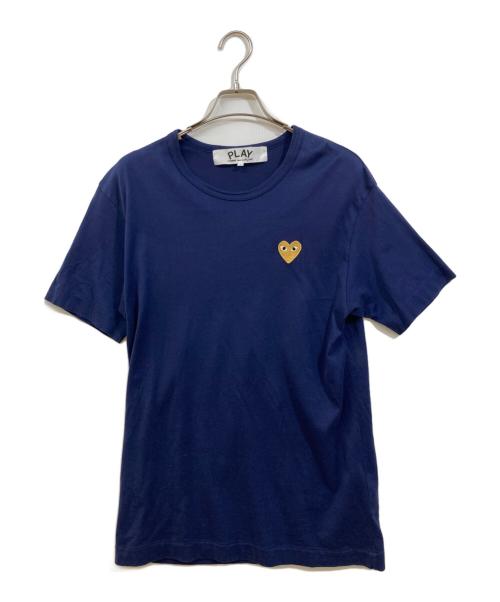 PLAY COMME des GARCONS（プレイコムデギャルソン）PLAY COMME des GARCONS (プレイ コムデギャルソン) ハートロゴTシャツ ネイビー サイズ:Lの古着・服飾アイテム