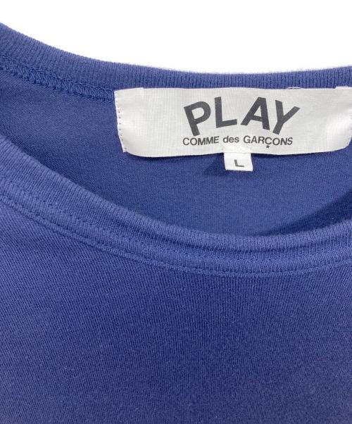 PLAY COMME des GARCONS（プレイコムデギャルソン）PLAY COMME des GARCONS (プレイ コムデギャルソン) ハートロゴTシャツ ネイビー サイズ:Lの古着・服飾アイテム