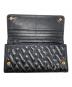 中古・古着 MIU MIU (ミュウミュウ) 長財布 ブラック：15000円