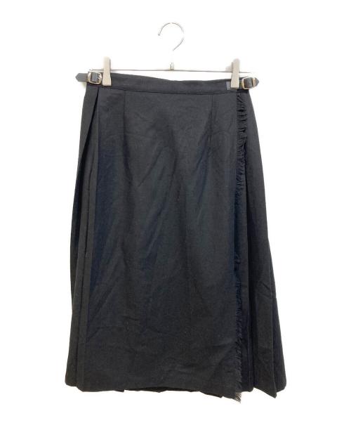 O'NEIL OF DUBLIN（オニールオブダブリン）O'NEIL OF DUBLIN (オニールオブダブリン) ラップスカート ブラック サイズ:38の古着・服飾アイテム