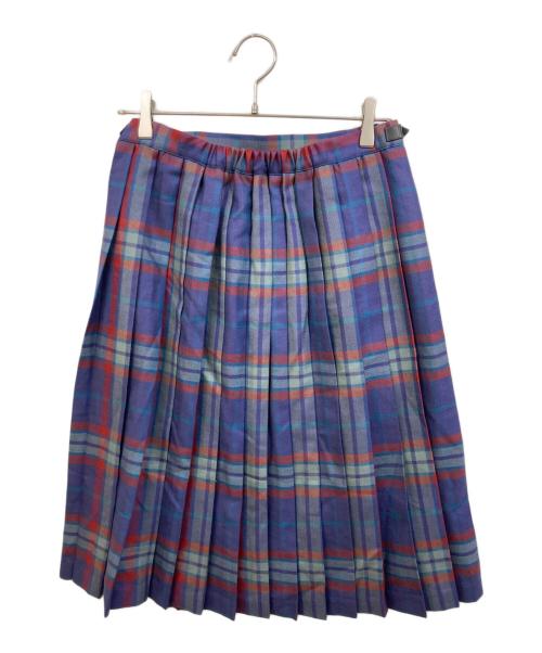 O'NEIL OF DUBLIN（オニールオブダブリン）O'NEIL OF DUBLIN (オニールオブダブリン) チェックラップスカート ネイビー サイズ:38の古着・服飾アイテム