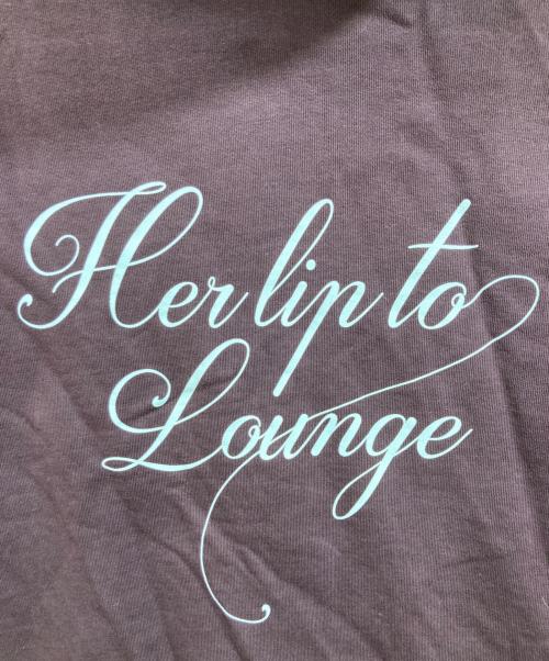 HER LIP TO（ハーリップトゥ）HER LIP TO (ハーリップトゥ) HLT Lounge Hoodie ブラウン サイズ:XXLの古着・服飾アイテム