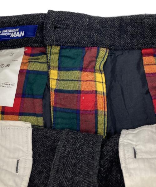 JUNYA WATANABE COMME des GARCONS（ジュンヤワタナベ コムデギャルソン）JUNYA WATANABE COMME des GARCONS ((ジュンヤワタナベ コムデギャルソン) ウールカシミヤスラックス グレー サイズ:Sの古着・服飾アイテム