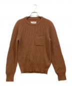 Maison Margielaメゾンマルジェラ）の古着「ポケットニット」｜ブラウン