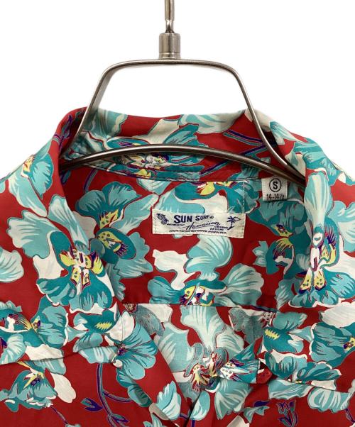 Sun Surf（サンサーフ）Sun Surf (サンサーフ) アロハシャツ レッド サイズ:Sの古着・服飾アイテム