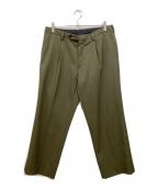 CARUSOカルーゾ）の古着「ワイドスラックス」｜オリーブ