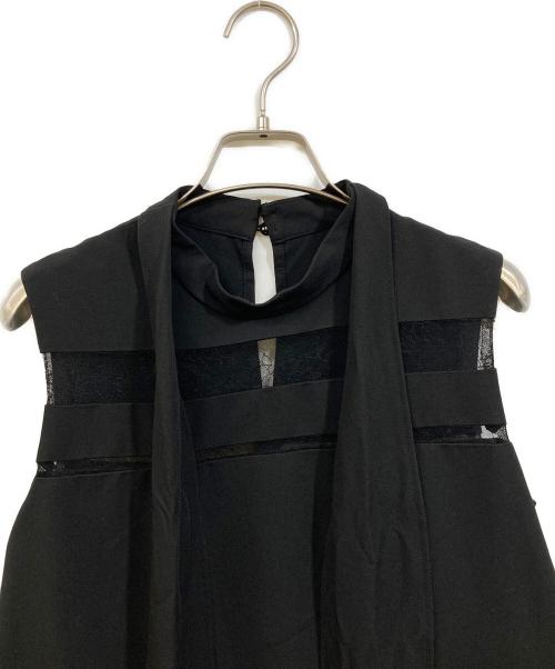 HER LIP TO（ハーリップトゥ）HER LIP TO (ハーリップトゥ) Lace Trimmed Bowtie Dress ブラック サイズ:Mの古着・服飾アイテム