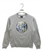 stussyステューシー）の古着「プリントスウェット」｜グレー