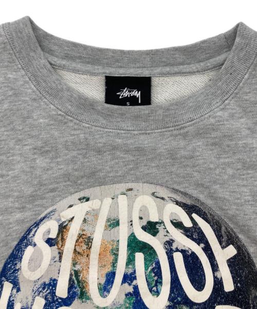 stussy（ステューシー）stussy (ステューシー) プリントスウェット グレー サイズ:Sの古着・服飾アイテム